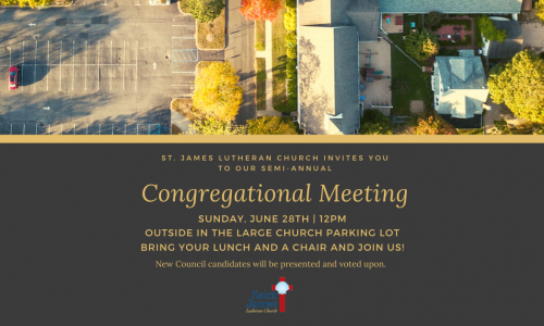 Congregational Meeting – Sunday, June 28th, 2020 – 12pm