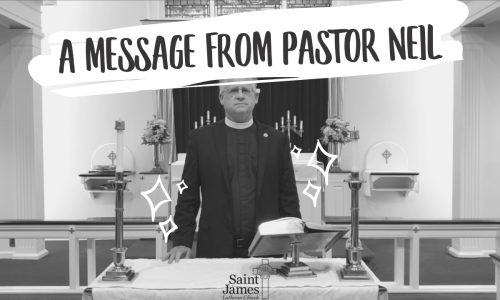 A Special Message from Pastor Neil – November 2nd, 2020